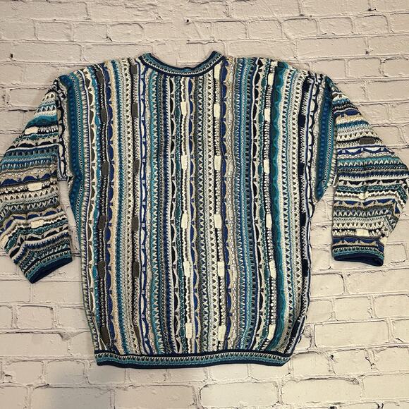 COOGI Other - Vintage Authentic Coogi Australia Sweater Multi-Colored Cotton 3D Knit Sz Lrg